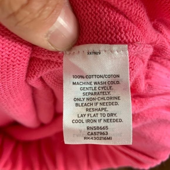 Abound Pink V-Neck Knit Sweater Size Small - Picture 5 of 6